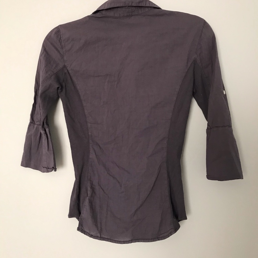 James Perse Fitted Button Down Top - image 2